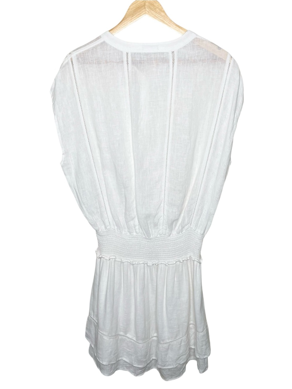 Rails Angelina Lace Detail Mini Dress White Medium - Picture 6 of 13